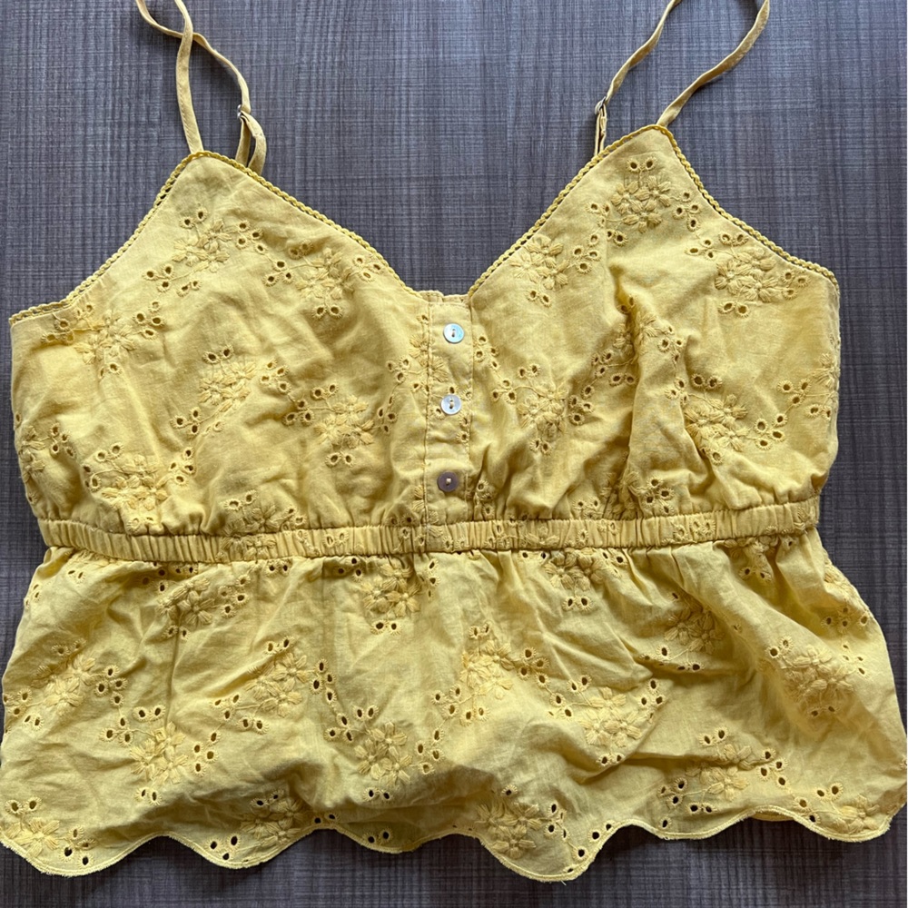Yellow summer tank